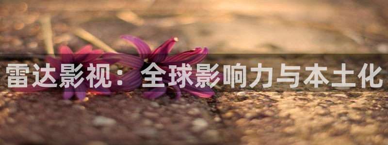 极速影院手机在线观看免费：雷达影视：全球影响力与本土化